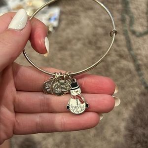 Snowman Alex and Ani bracelet